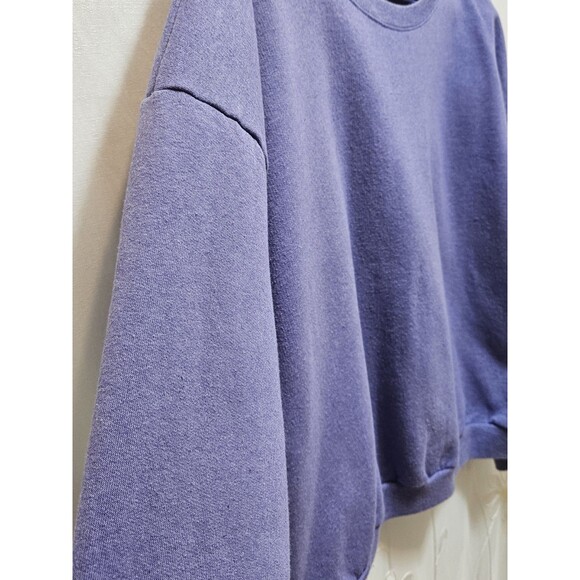 Hanes Women's XL Purple Sweater Plain Ribbed Cozy Solid Soft Crew Neck Pastel - Picture 2 of 12